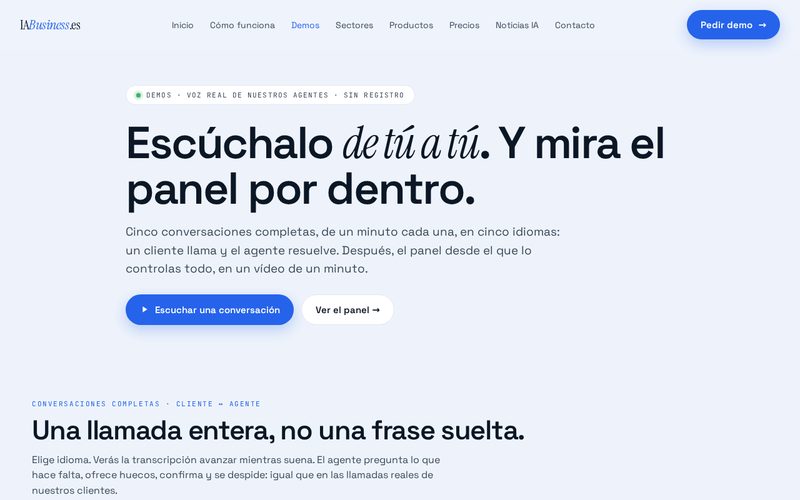 Escucha al agente de voz