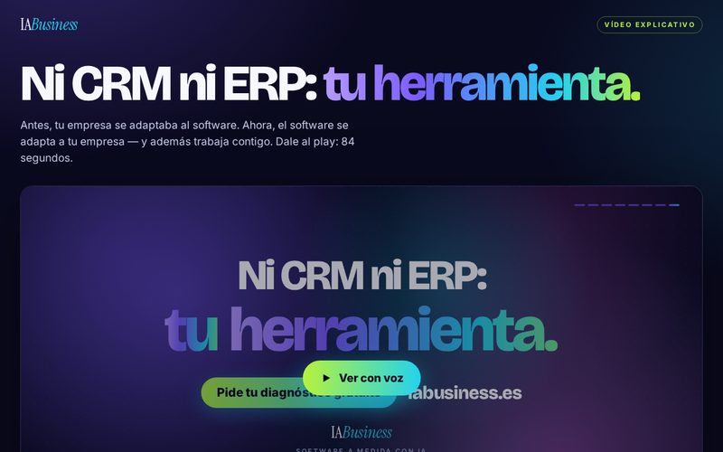 Vídeo explicativo con voz